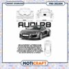 Audi R8 PNG Design Car Blueprint