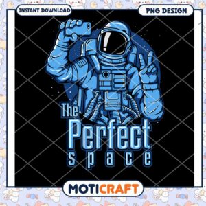 Astronaut Selfie PNG Design