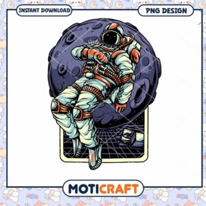 Astronaut PNG Design Instant Download