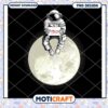 Astronaut Moon PNG Design I Miss You