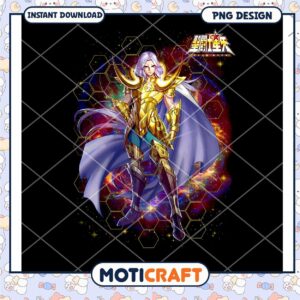 Aries Saint Seiya PNG Design Instant Download