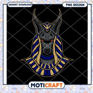 Anubis PNG Design Instant Download