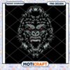 Angry Gorilla PNG Design Instant Download