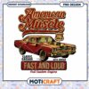 American Muscle Car PNG Design