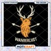 Wanderlust Deer PNG Design