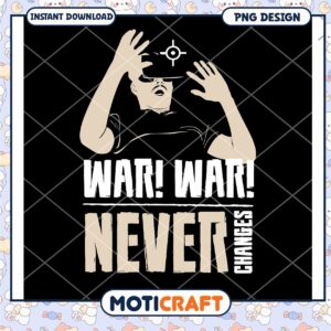 VR Gamer PNG Design War Never Changes