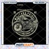 Vintage Motorcycle PNG Design, Military Pride