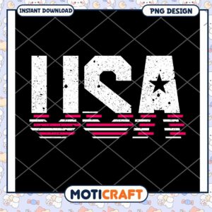 USA Patriotic PNG Design Instant Download