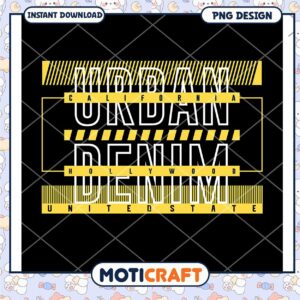 Urban Denim California PNG Design