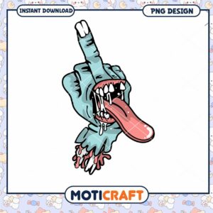 Unique Zombie Hand PNG Design Instant Download for Crafts