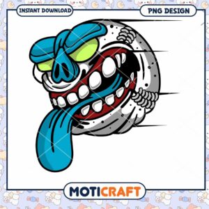 Unique Skull Graphic Design for Instant Download PNG File