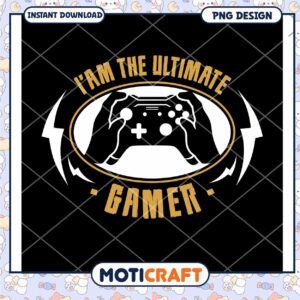 Ultimate Gamer PNG Design