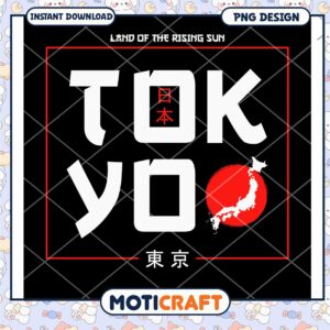 Tokyo PNG Design Instant Download