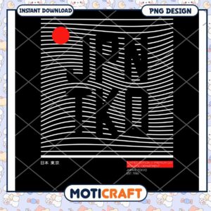 Tokyo Japan PNG Design Graphic Instant Download