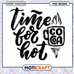 Time for Hot Cocoa PNG Design