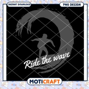 Surfer Ride the Wave PNG Design