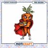 Superhero Carrot PNG Design
