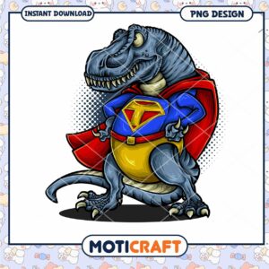 Superhero T Rex PNG Design