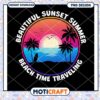 Sunset Summer Beach PNG Design