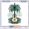 Summer Vibes Guitar and Palm Tree PNG Digital Download