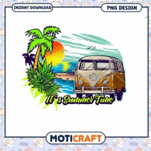 Summer Van PNG Design Instant Download
