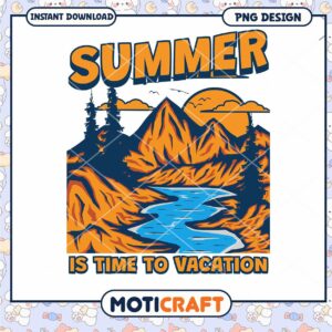 Summer Vacation PNG Design