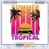 Summer Tropical Van PNG Design