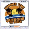 Summer Time Outdoor Beach PNG Design for Instant Download