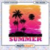 Summer Sunset Surfer PNG Design