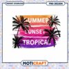 Summer Sunset Tropical PNG Design