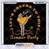 Summer Party Skeleton PNG Design