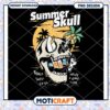 Summer Skull PNG Design Beach Surf