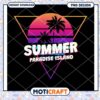 Summer Paradise Island PNG Design