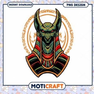 Stylish PNG Design of a Bold Mythical Character Artwork