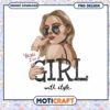 Stylish Girl PNG Design Instant Download for Creative Use