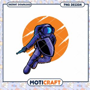 Stylish Astronaut PNG Design for Instant Download Fun