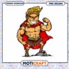 Strong Gladiator PNG Mascot Design