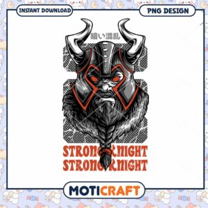 Strong Knight PNG Design Instant Download