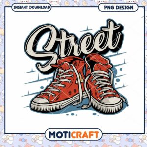 Street Style Sneakers PNG Design