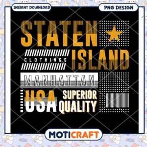 Staten Island Clothing PNG Design