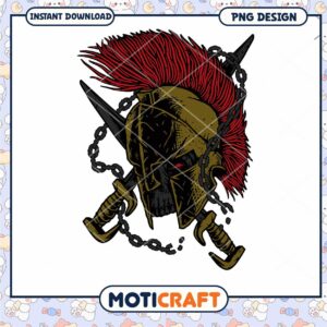 Spartan Helmet PNG Design Instant Download