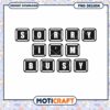 Sorry Im Busy Keyboard PNG Design