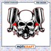 Skull with Spray Gun PNG Design for Digital Download Art