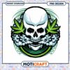 Skull Weed PNG Design Instant Download