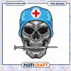 Skull Nurse PNG Design Instant Download