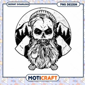 Skull Lumberjack PNG Design