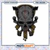 Skull Guitar PNG Design Instant Download