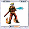 Skull Firefighter PNG Design