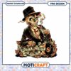 Skull Character with Money Bag PNG Design Instant Download