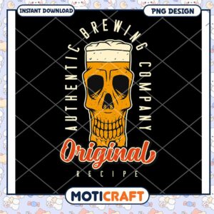 Skull Beer PNG Authentic Brewing Co